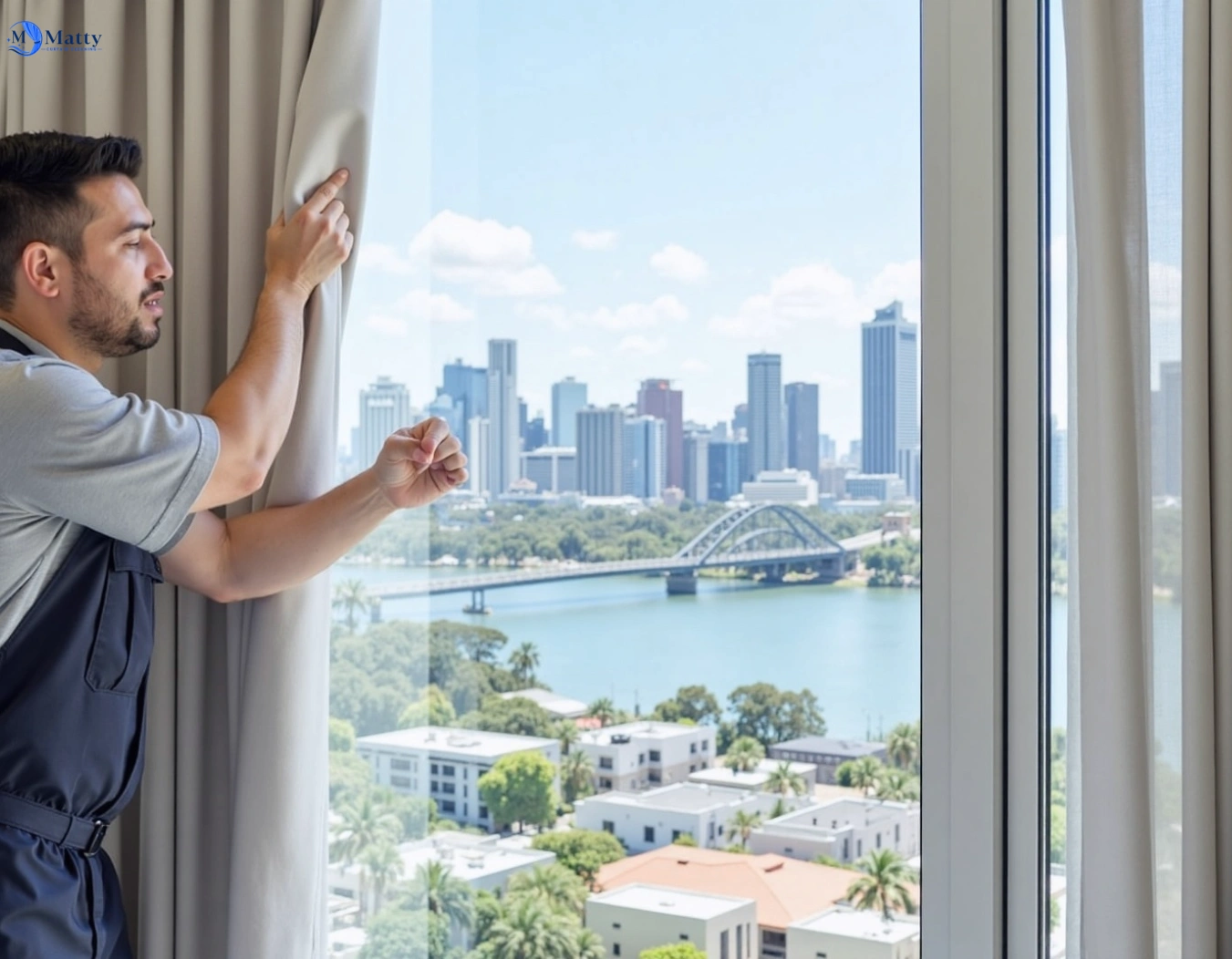 Professional curtain steam cleaning service herne-hill-vic QLD by Matty Curtain Cleaning