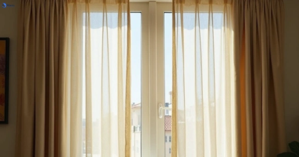 Dull dusty drapes in herne-hill-vic before professional cleaning